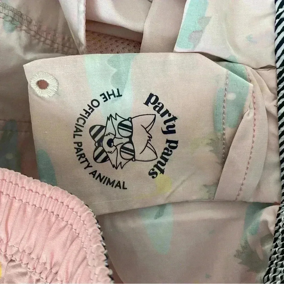 Party Pants Men’s Pink Let’s Par-Tee Golf Print Swim Trunks Board Shorts Large - Picture 12 of 12